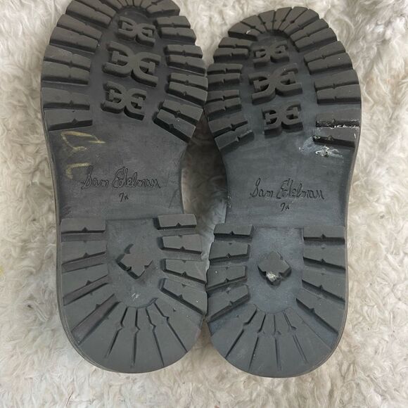 Sam Edelman Laurs Black Leather Platform Loafers Chunky Heel Horsebit SZ… - Picture 9 of 14